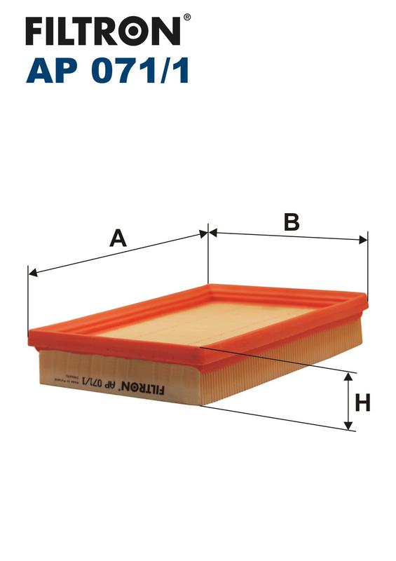 фото №5, Фільтр повітря ap071/1 mazda demio kia pride
