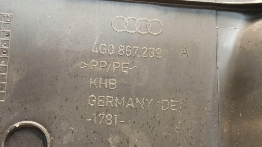 фото №5, Audi a6 c7 защита обшивка стойка левая 4g0867239a