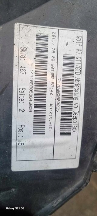 фото №8, Бампер передній перед vw golf vii gti 5g0