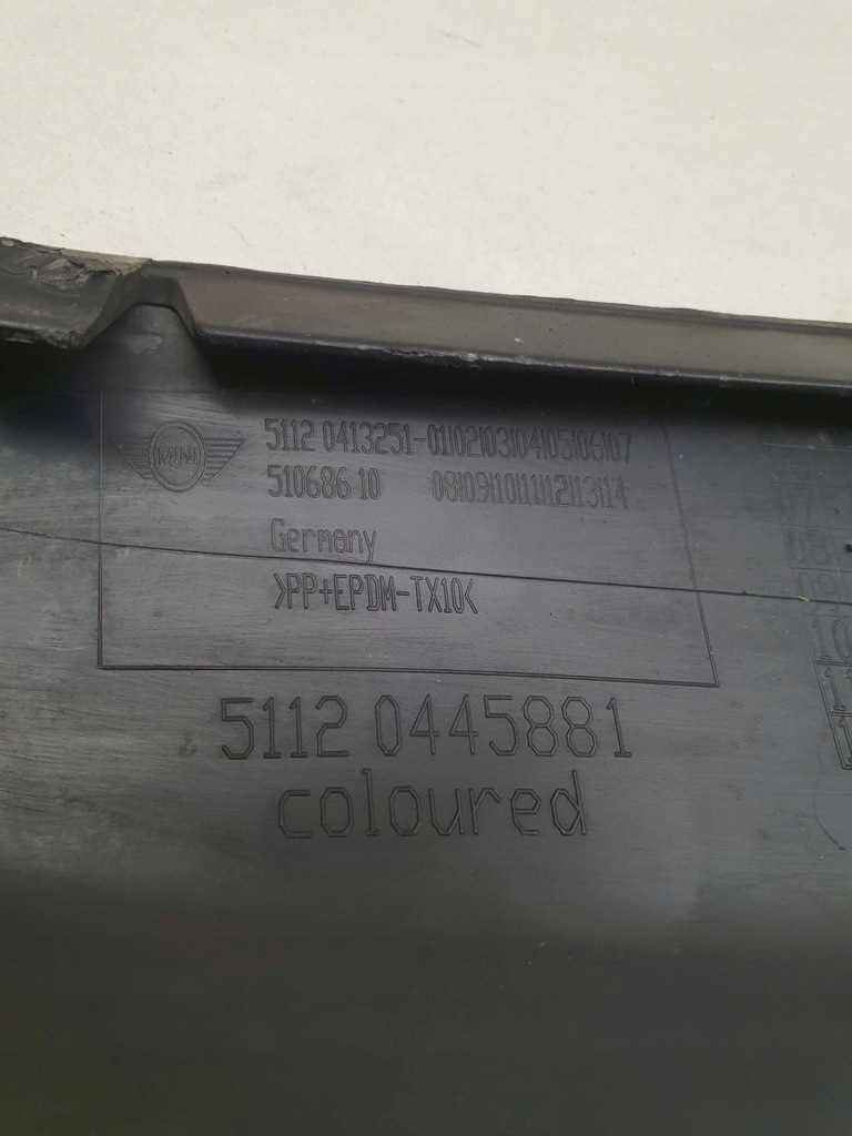 фото №10, Mini cooper r56 jcw молдинг левая w бампер задняя