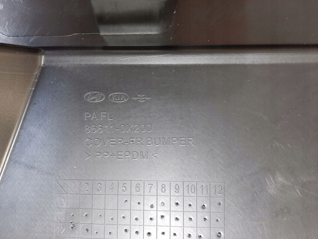 фото №9, Hyundai i10 10- бампер задняя новый oem структура