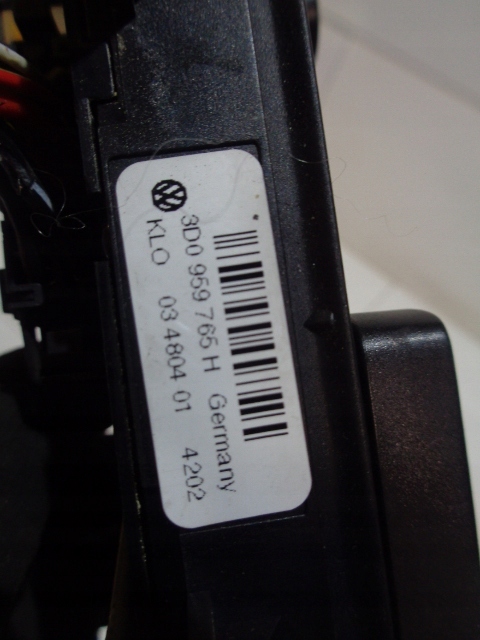 фото №15, Переключатель сиденье левый перед vw phaeton 02-10 3d0959765h