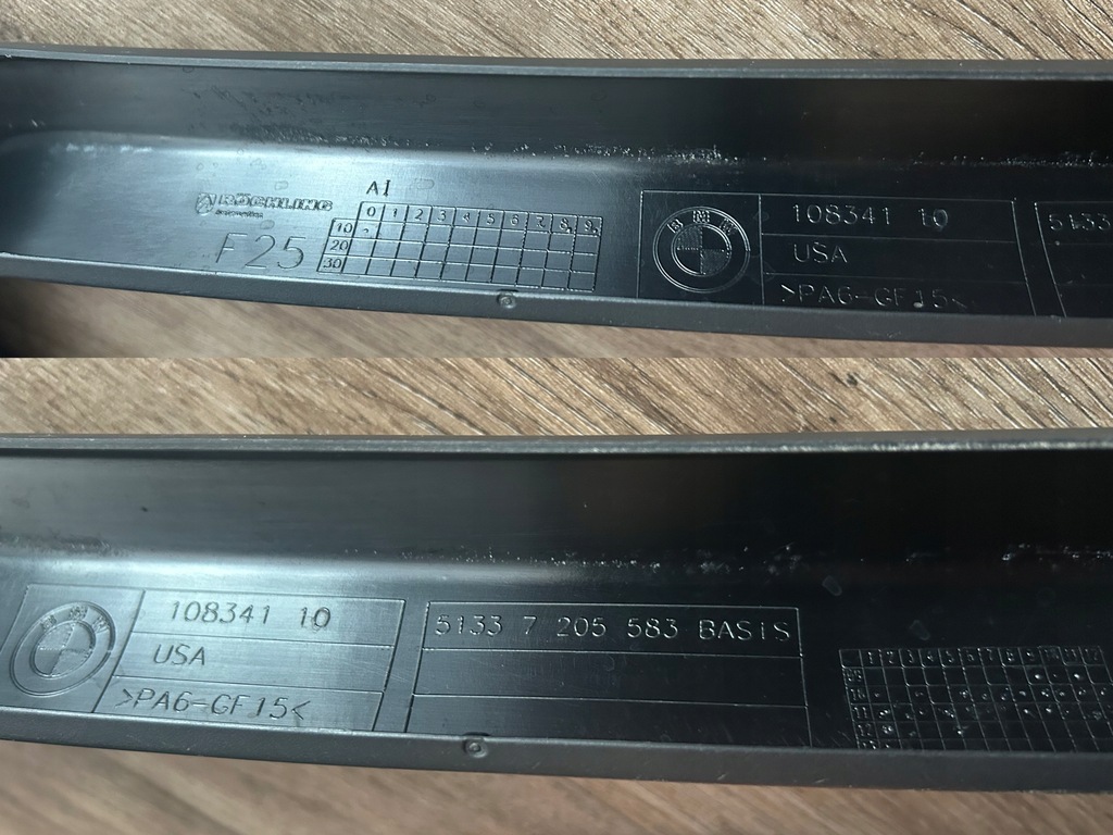 фото №15, Bmw x3 f25 10-17 рамка накладка напрямна скло лівий перед оригінал