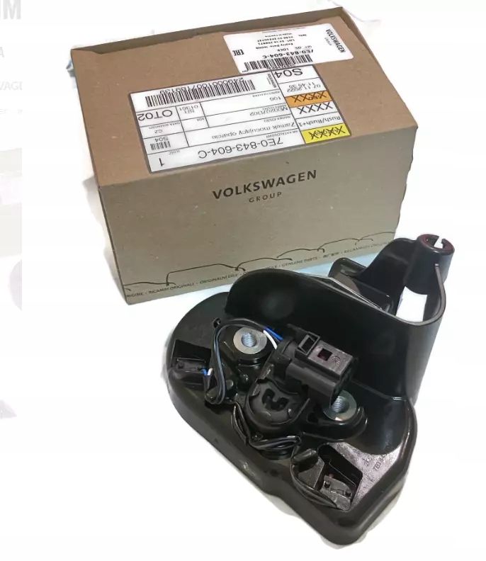 фото №1, Vw transporter vi t6 правый sliding door rotary latch lock 7e0843604c