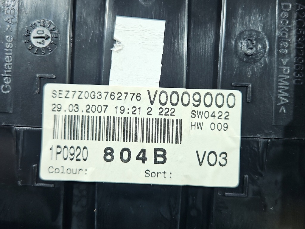 фото №8, Счетчик seat leon ii 1p0920804b 1.6 sr europa