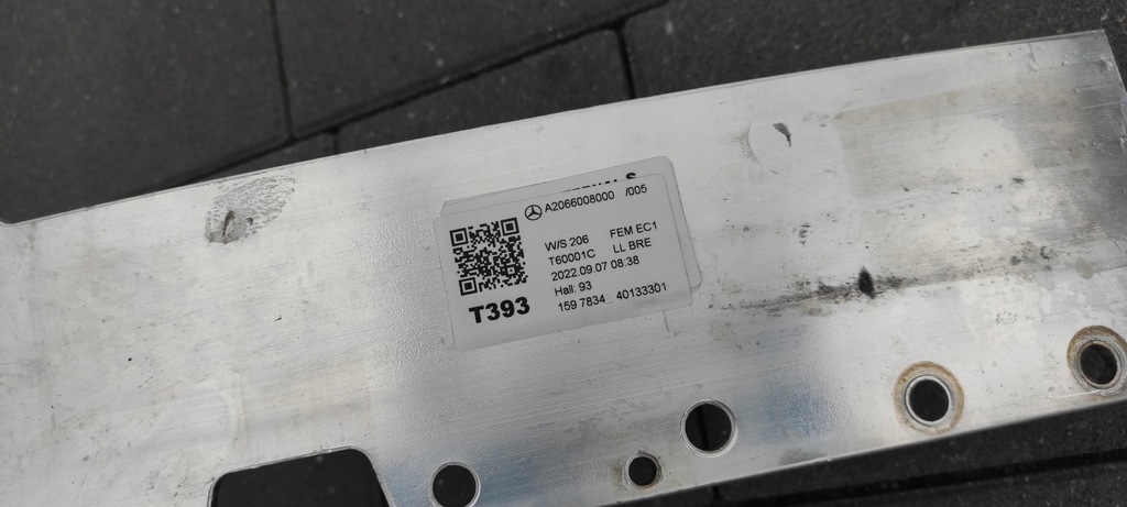 фото №7, Mercedes c klasa w206 балка бампера перед