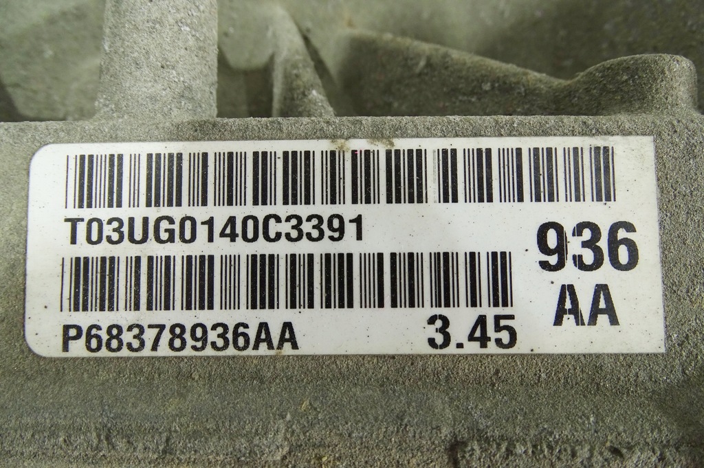 фото №13, Dodge durango 2018- 3.6 4x4 задний мост дифференциал 3.45 68378936aa