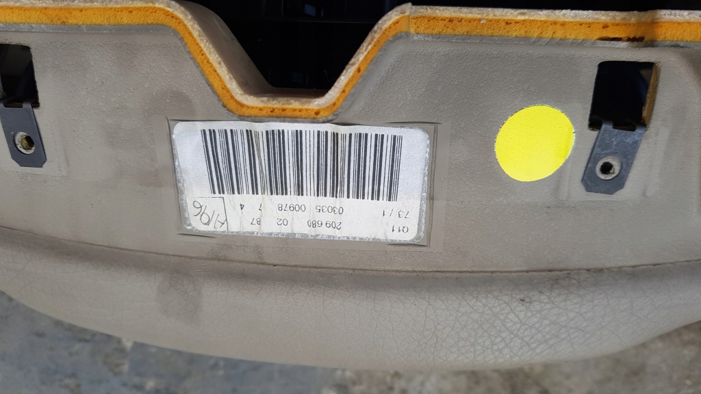 фото №7, Mercedes clk w209 панель приладів панель приладів консоль подушка безпеки пасажира beż