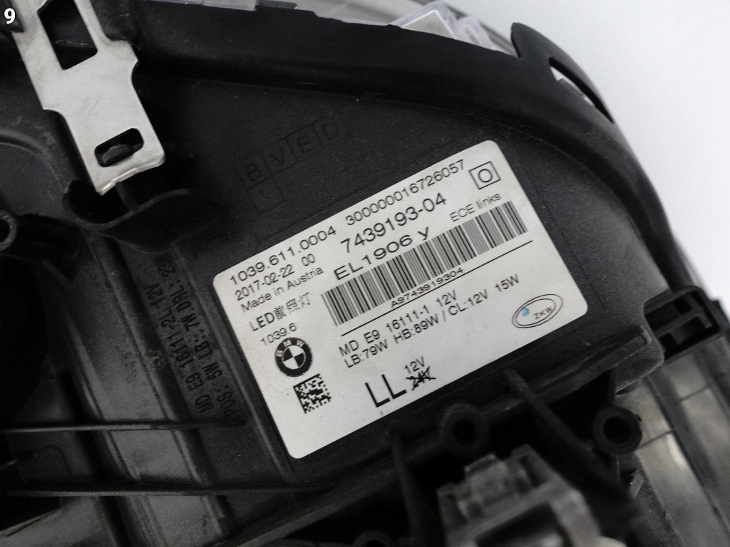 фото №11, Bmw 5 g30 g31 m5 f90 17-20 адаптивный full led лампа левая eu