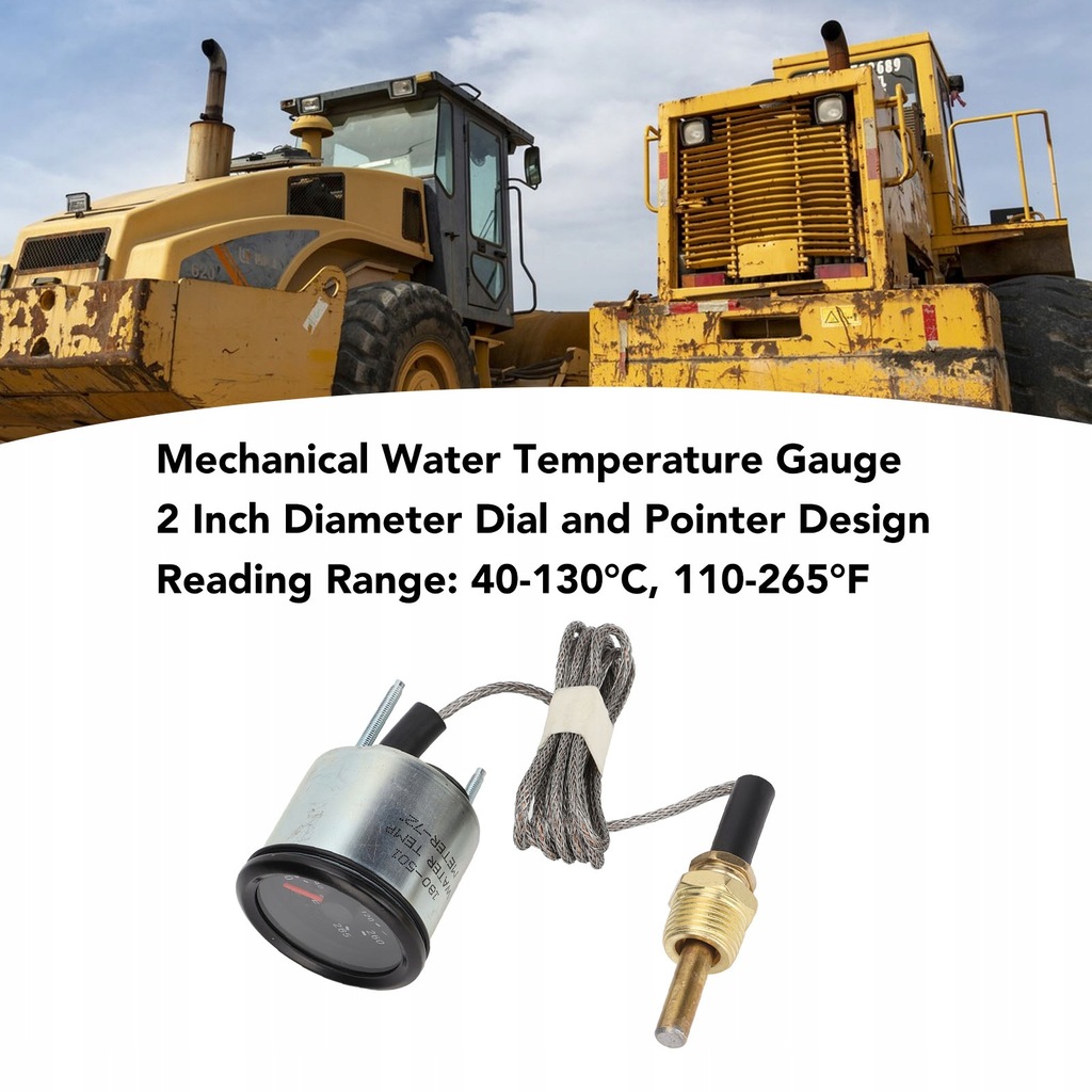 фото №13, Указатель температуры wody с датчиком указатель дисковый 52 mm