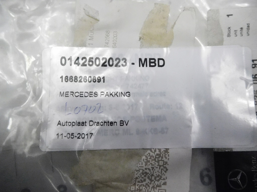 фото №6, Прокладка лампи задній mercedes w166 a1668260691