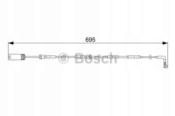 фото №16, Bosch датчик колодки. гальмівний. bmw 3 e90 05- перед