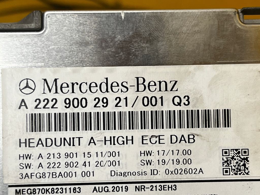 фото №5, Модуль блок управления радио навигация mercedes w213