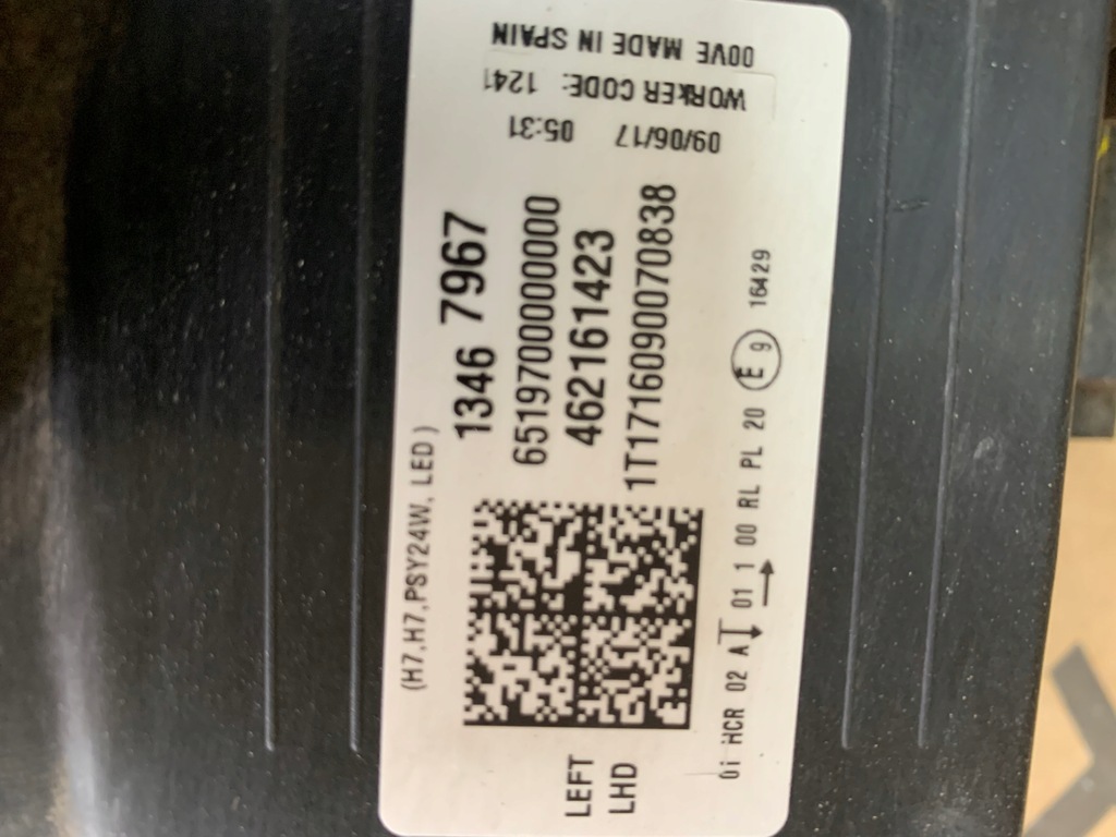 фото №10, Лампа opel crossland x обычная +led 13467967