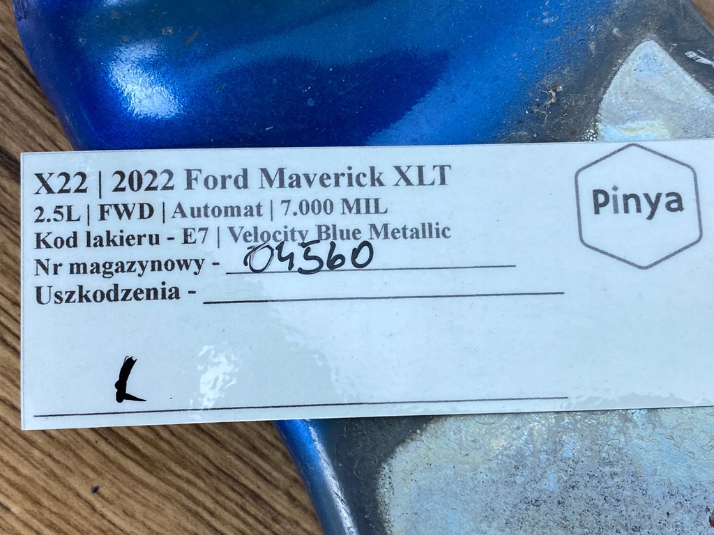 фото №6, Петля капот левый ford maverick 2022+ usa