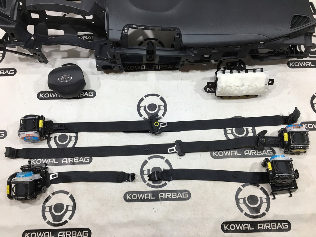фото №5, Hyundai kona i подушка безпеки панель приладів консоль подушка безпеки ремені оригінал демонтаж