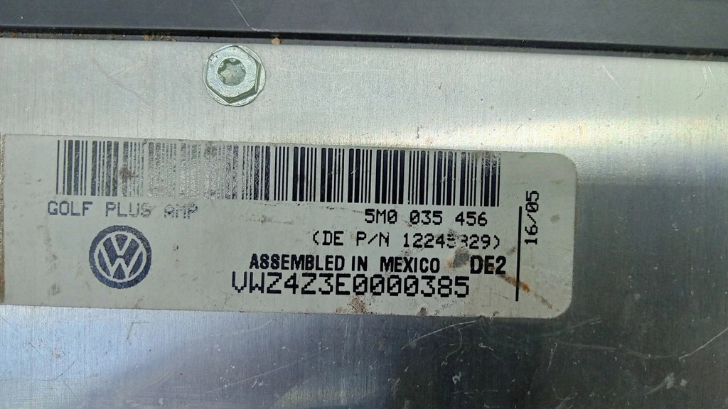 фото №4, Усилитель модуль радио vw golf 5 plus 5m0035456