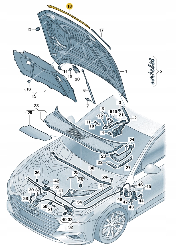 фото №1, Nowe оригинальные audi оригинальный номер кронштейн 4k0823125