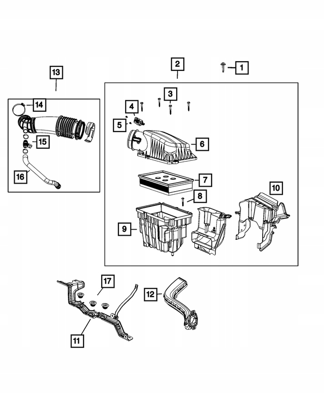 фото №7, Корпус фільтр повітря gladiator 3.0 crd jeep wrangler jl