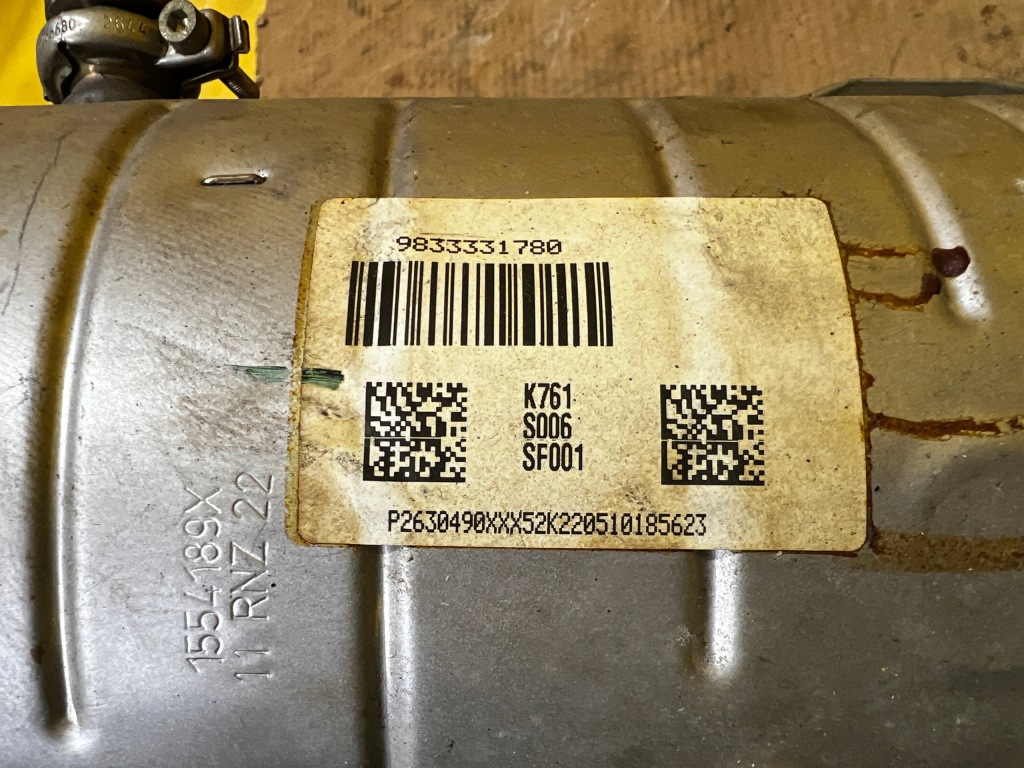 фото №8, Фільтр часток твердих dpf датчик інжектор adblue peugeot 2008 ii 1.5 blue hdi