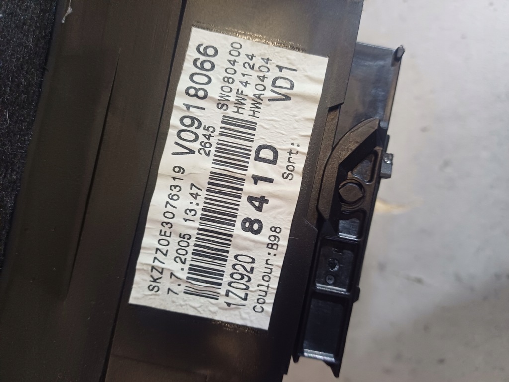 фото №6, Лічильник skoda octavia ii nr. 1z0920841d