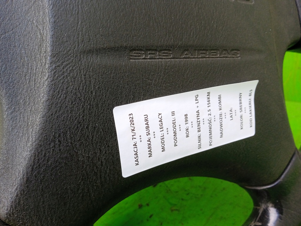 фото №7, Колонка рулевая +замок зажигания subaru legacy iii