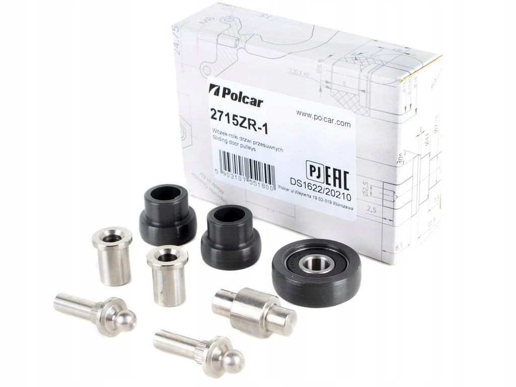 фото №1, Набор ремонтный подрамник ролики дверь раздвижных левая нижняя peugeot 1007