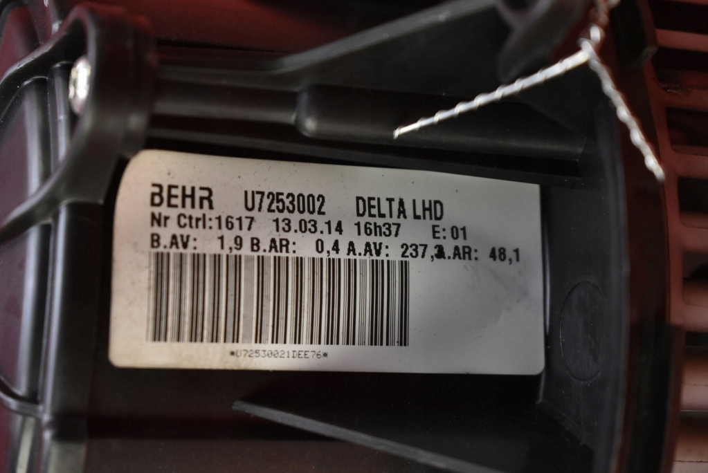 фото №8, Повітродувка вентилятор обдув eu u7253002 opel astra 4 iv j 11-20