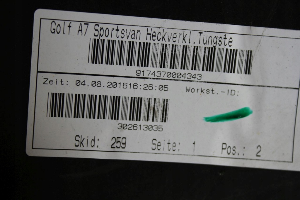 фото №6, Бампер vw sportsvan przed liftem lb7w 4 pdc жгут