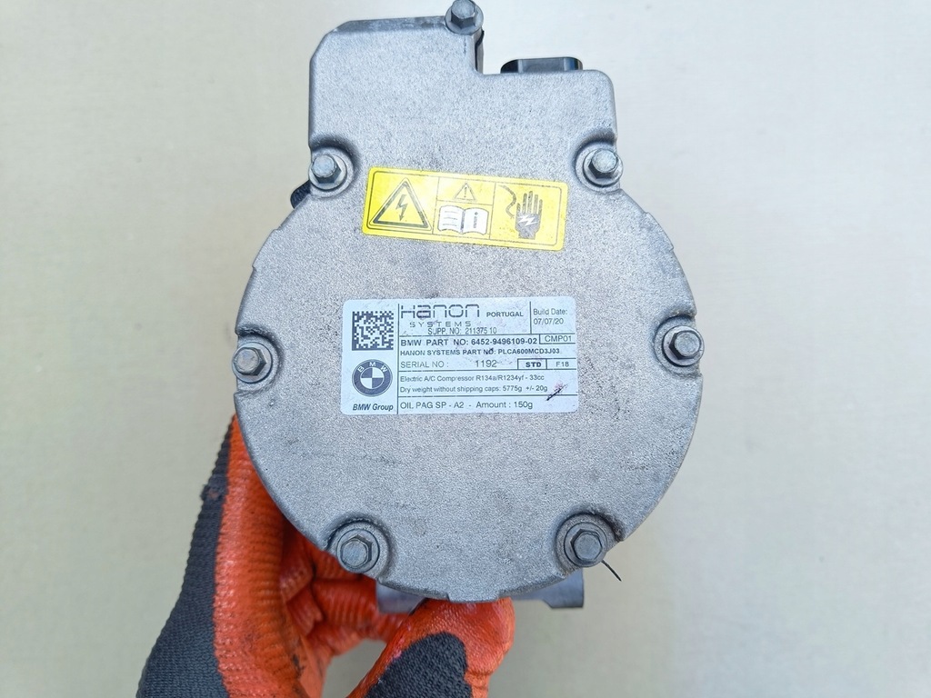фото №5, Компресор компресор кондиціонера bmw g20 g21 g22 g01 2.0h 9496109 7000km
