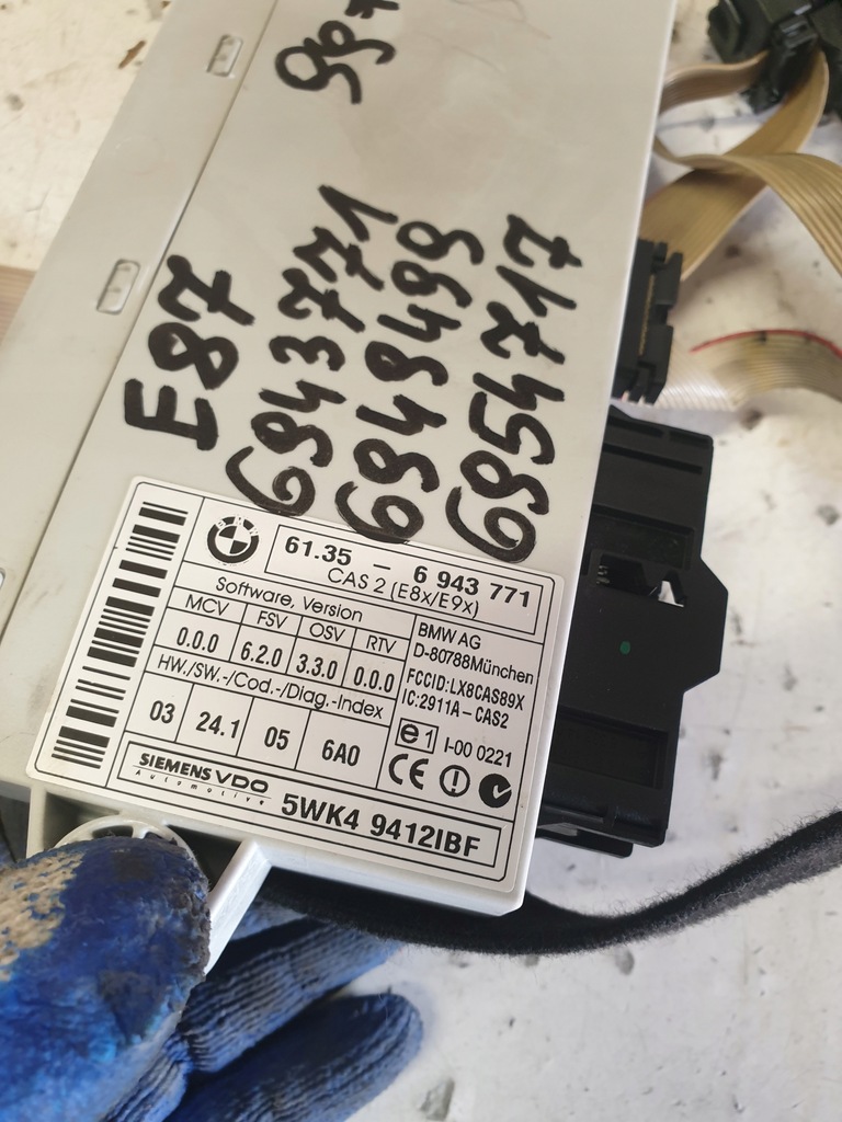 фото №3, Модуль kas замок зажигания кнопка запуск стоп bmw e87