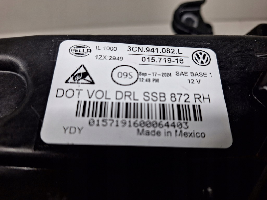 фото №11, Vw atlas se 2024 2025 cross sport правая лампа full led перед 3cn941082l usa