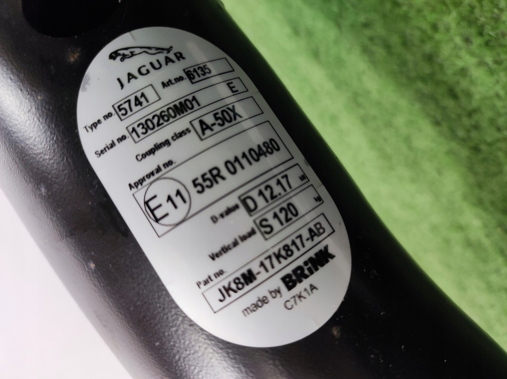 фото №13, Hak jaguar f-pace x761 + жгут + болты + крепления jk8m-17k817-ab