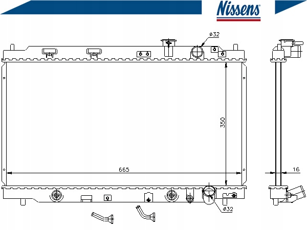 фото №2, Nissens 640941 радиатор, система охлаждение двигателя