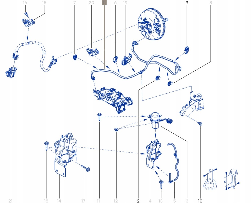 Шланг підсилювач гальм гальмівний dacia sandero iii logan iii jogger 474011494r Оригінал