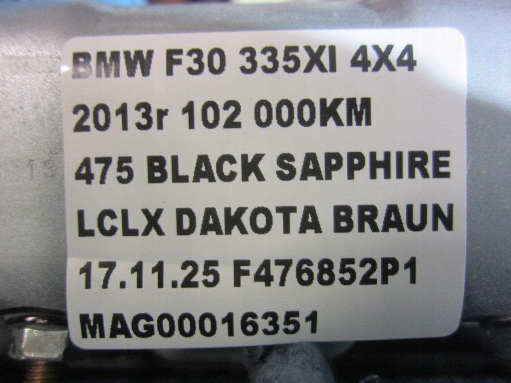 фото №9, Bmw f30 f34 f20 подушка повітряна пасажира права колінна usa 72129228653