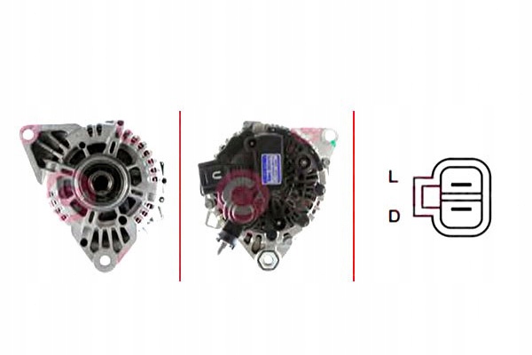 фото №1, Casco генератор 12v 120a mando