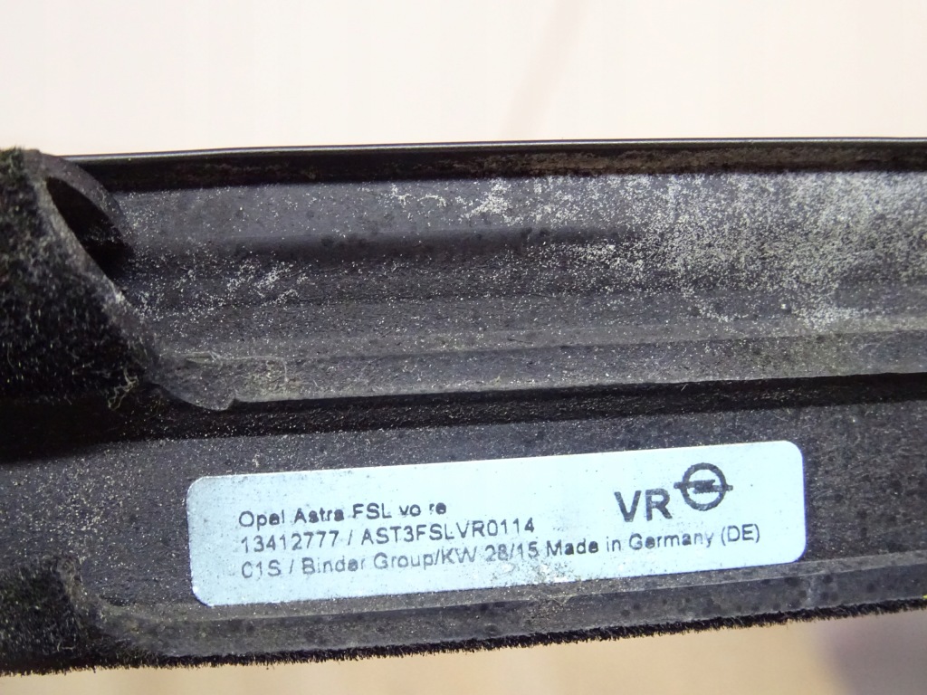 Молдинг скло дверей opel astra j 13412777 llu Київ