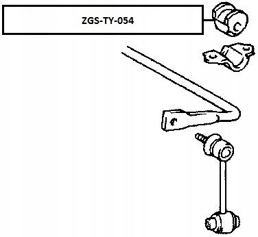 фото №2, Nty zgs-ty-054 втулка підшипник, стабілізатор