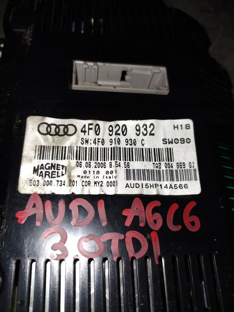 фото №8, Счетчик 4f0920932 audi a6 c6 3.0 tdi