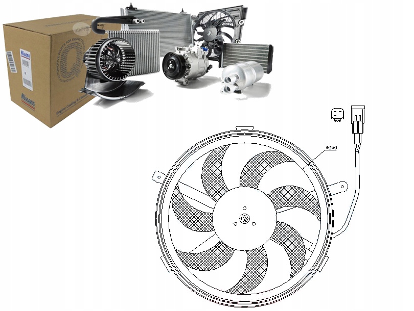 фото №1, Nissens 85631 вентилятор, охлаждение двигателя