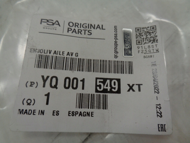 фото №13, C3 aircross молдинг крыла левая передний pdc nowa