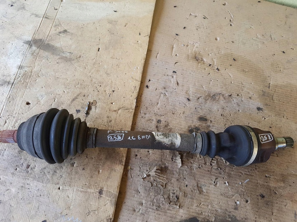 фото №1, Привідний вал лівий перед 1.6hdi peugeot 3008 i