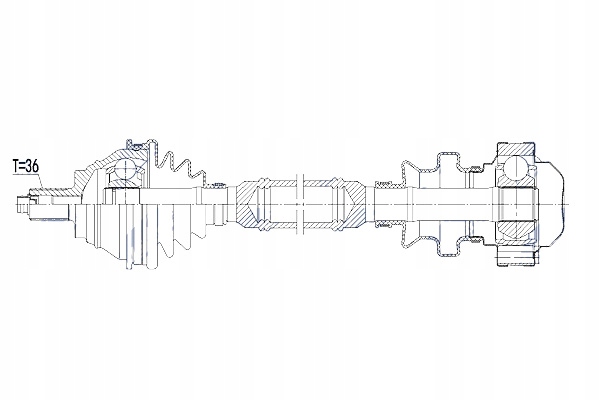 фото №11, Приводной вал приводная vw 4motion golf v vi passat 05- cc 11- caddy iii 08-