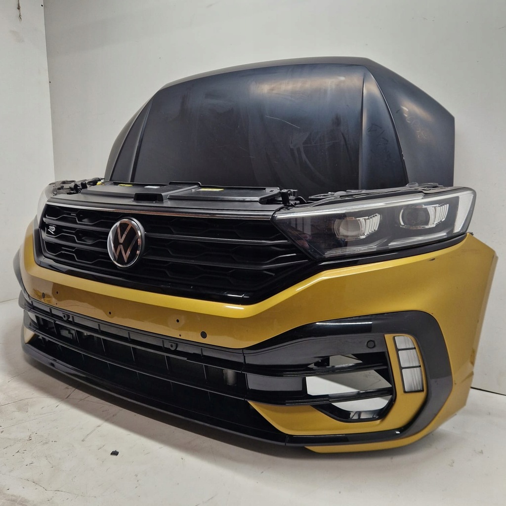 фото №3, T-roc r model kompletny перед бампер усилитель pas full led капот