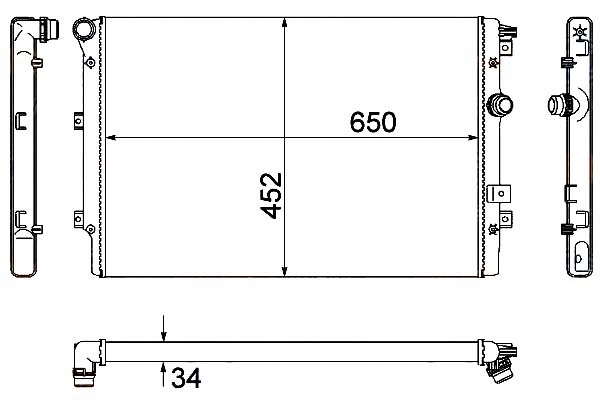 фото №1, Hella радіатор wody seat alhambra 1.4 tsi 710. 7
