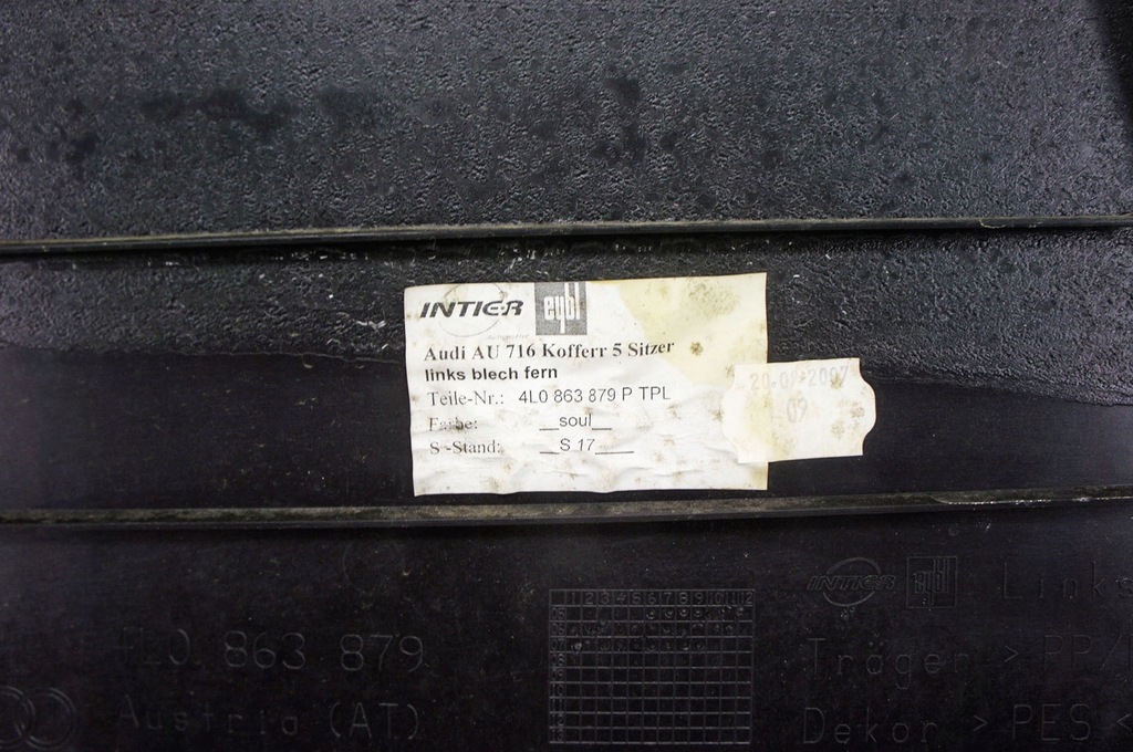 фото №5, Qk025 audi q7 4l ^ обшивка багажника левый задняя 4l0863879p