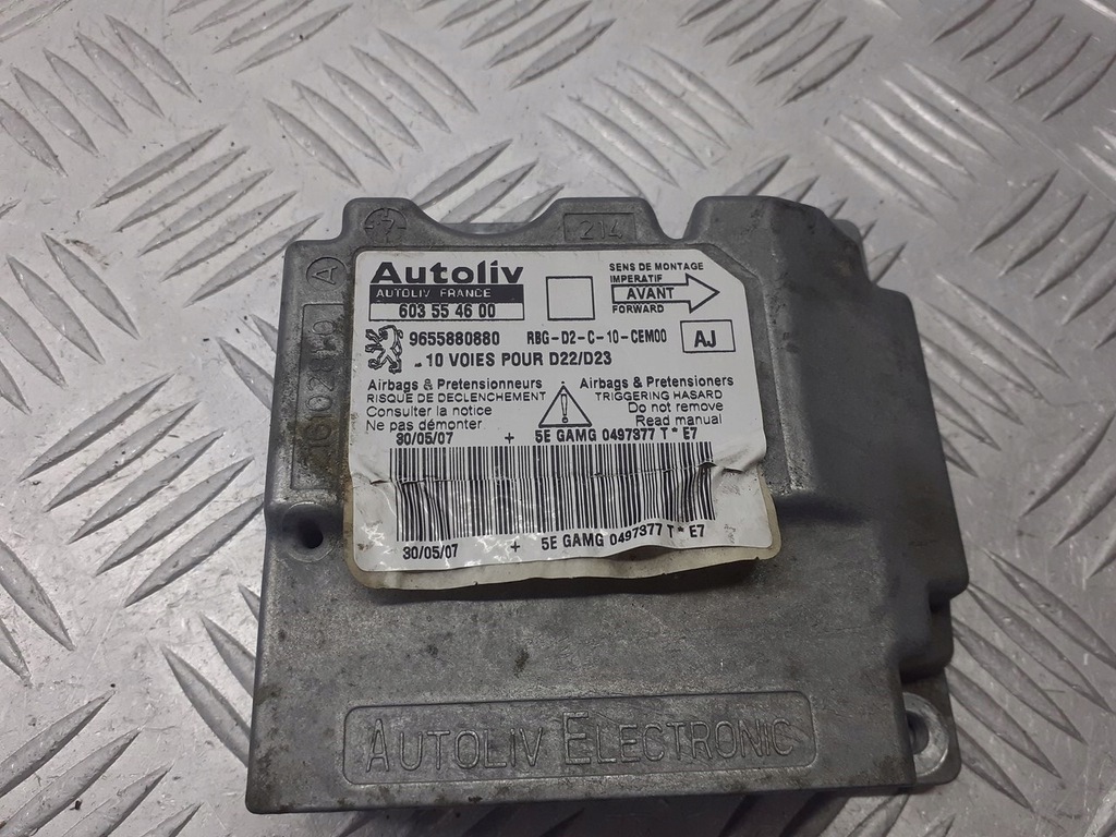 фото №1, Модуль подушка безопасности peugeot 407 2.0 hdi 9655880880