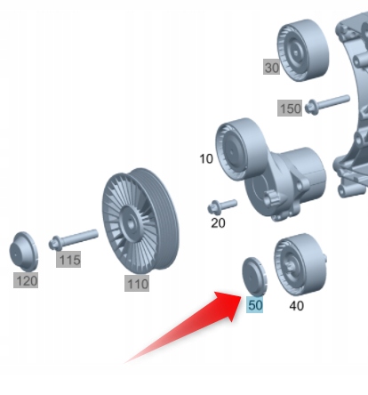 Купить Накладка пылезащитная ролики ремень mercedes