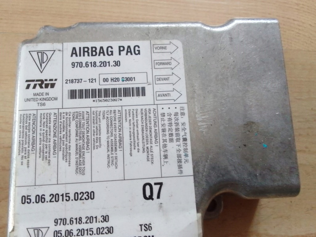 фото №1, Porsche 970 модуль датчик подушка безпеки 97061820130